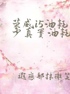 荣威i5油耗多少真实油耗