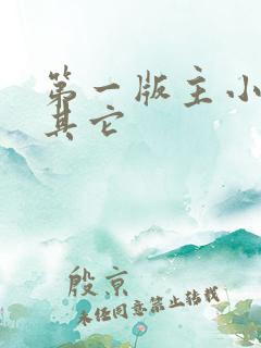 第一版主小说网其它