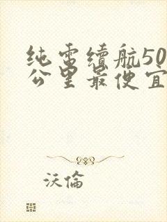 纯电续航500公里最便宜的车
