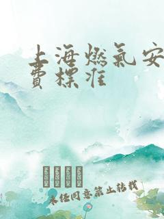 上海燃气安装收费标准