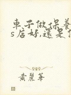 车子做保养去4s店好,还是修理厂好