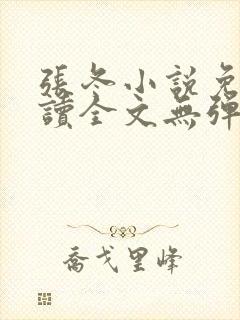 张冬小说免费阅读全文无弹窗