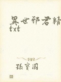 异世邪君精校版txt