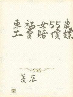 车祸女55岁误工费赔偿标准