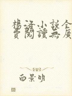 杨洛小说全文免费阅读无广告下载
