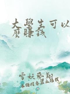 大学生可以干什么赚钱