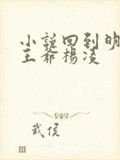 小说回到明朝当王爷杨凌