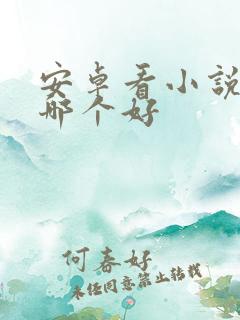 安卓看小说软件哪个好
