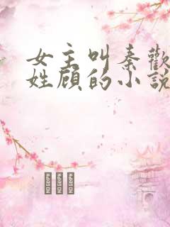 女主叫秦欢男主姓顾的小说 女主叫秦欢男主姓顾的小说