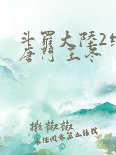 斗罗大陆2绝世唐门 王冬