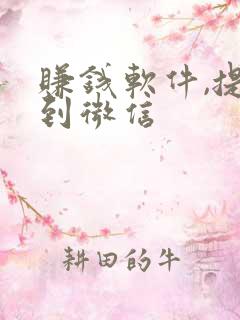 赚钱软件,提现到微信