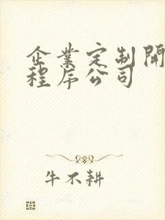 企业定制开发小程序公司 企业定制开发小程序公司