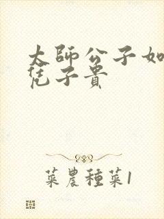 太师公子如何母凭子贵