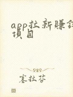 app拉新赚钱项目