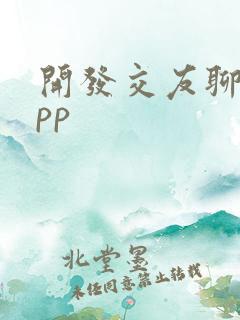 开发交友聊天app
