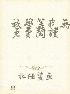 放学等我无弹窗免费阅读