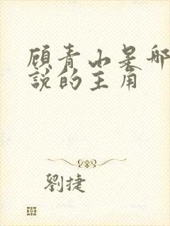 顾青山是哪部小说的主角 顾青山是哪部小说的主角