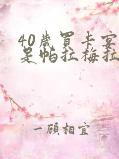 40岁买卡宴还是帕拉梅拉