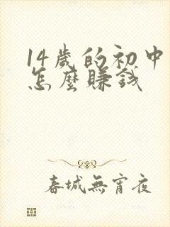 14岁的初中生怎么赚钱