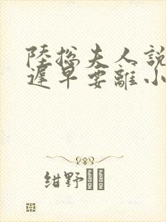 陆总夫人说这婚迟早要离小说 陆总夫人说这婚迟早要离小说