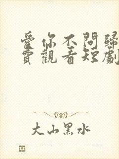 爱你不问归期免费观看短剧