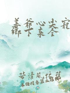 姜爷心尖宠她从乡下来全