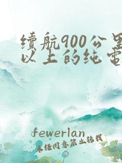 续航900公里以上的纯电动汽车