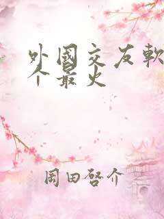 外国交友软件哪个最火