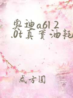 奥迪a6l 2.0t真实油耗