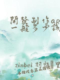开发制作app一般多少钱