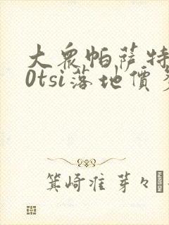 大众帕萨特330tsi落地价多少钱