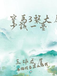 宝马3系大屏多少钱一台