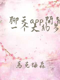 聊天app开发一个大约多少钱