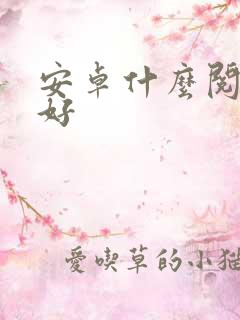 安卓什么阅读器好