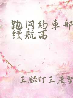 跑网约车哪款车续航高