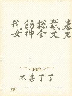 我的总裁老婆是女神全文免费阅读