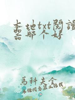 本地txt阅读器哪个好