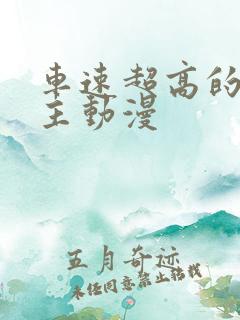 车速超高的双男主动漫