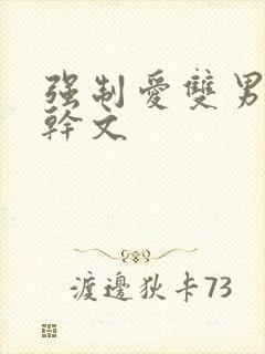 强制爱双男主高干文