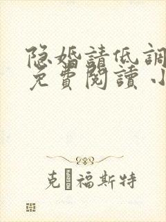 隐婚请低调全文免费阅读 小说