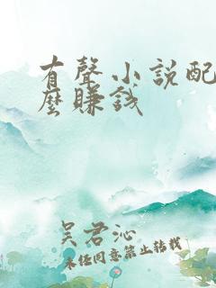 有声小说配音怎么赚钱