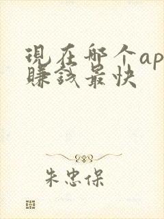 现在哪个app赚钱最快