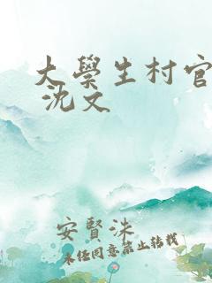 大学生村官小说 沈文
