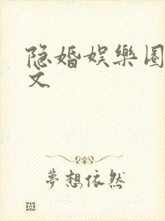 隐婚娱乐圈甜宠文