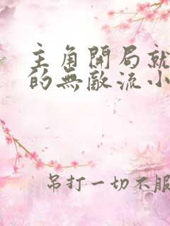 主角开局就满级的无敌流小说