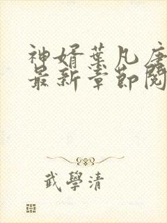 神婿叶凡唐若雪最新章节阅读