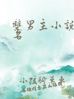 双男主小说前十名