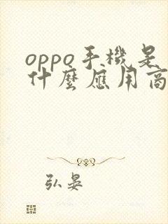 oppo手机是什么应用商店