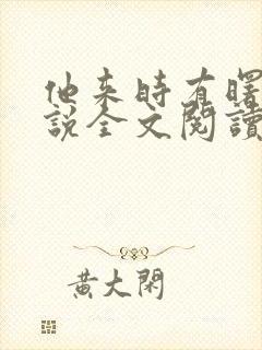 他来时有曙光小说全文阅读无弹窗 他来时有曙光小说全文阅读无弹窗