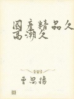 国产精品久久久高潮久
